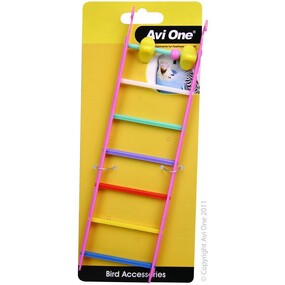 Bird Toy Ladder with Geometric Beads