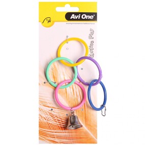 Bird Toy Olympic Ring with Bell