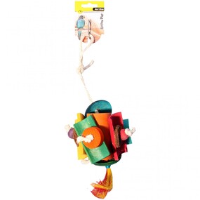 Wooden Blocks & Beads Bird Toy