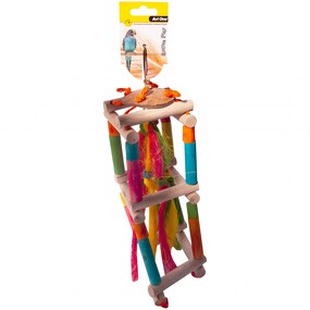 Wooden Jungle Gym Parrot Toy