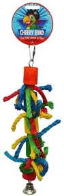 Cylinder & Rope with Bell Bird Toy Medium