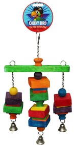 Hanging Tri-Bell Bird Toy Medium