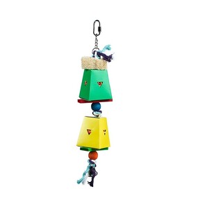 2 Tier Dual Cardboard Foraging Box Bird Toy Small