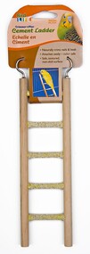 5 Step Cement Ladder with Wood Frame Bird Toy