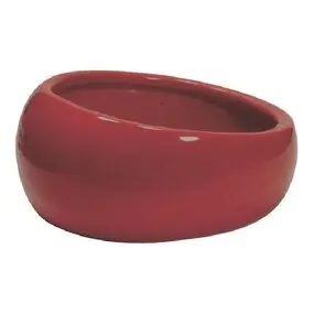 Ceramic Ergonomic Pet Dish Terracotta 420ml