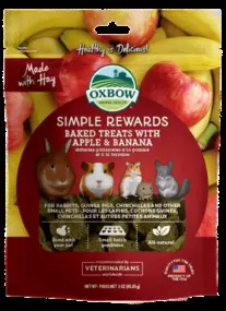 Baked Treat Apple and Banana Small Animal Treats 85g