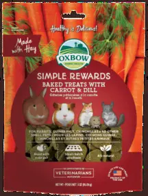 Baked Treat Carrot and Dill Small Animal Treats 85g