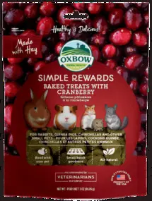 Baked Treat Cranberry Small Animal Treats 85g