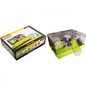 PO Critter Manor Mouse Wire Cage Purple/Green