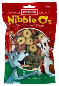 Nibble Os Small Animal Treats 120g