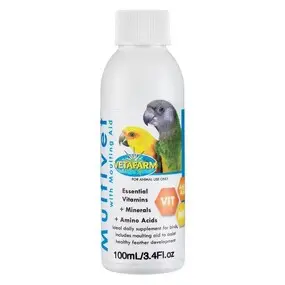 Multivet with Moulting Aid Vitamins and Minerals Bird Supplement 50ml