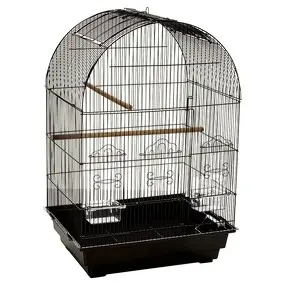 You & Me Curve Top Bird Cage Black