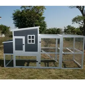 You & Me Wooden Chicken House w Running Pen Large