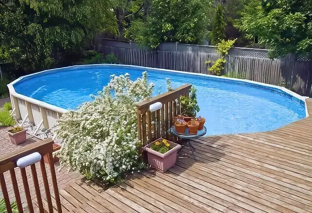 Above ground pool privacy fence best sale