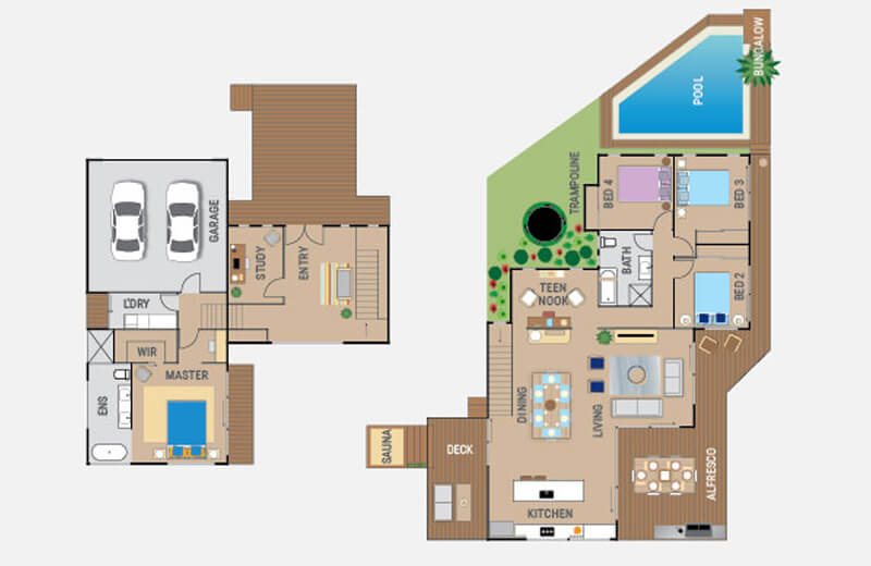 Endeavour 427 prize home floorplan