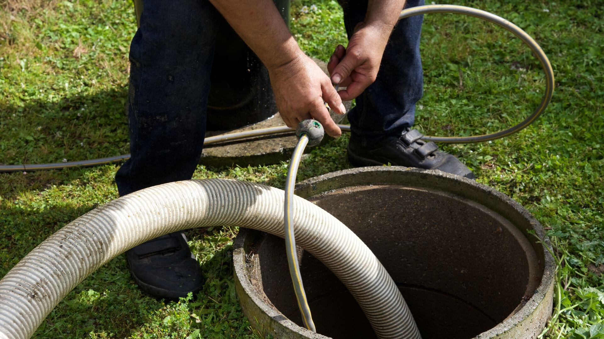 Toolf Inspecting Sewage Tank