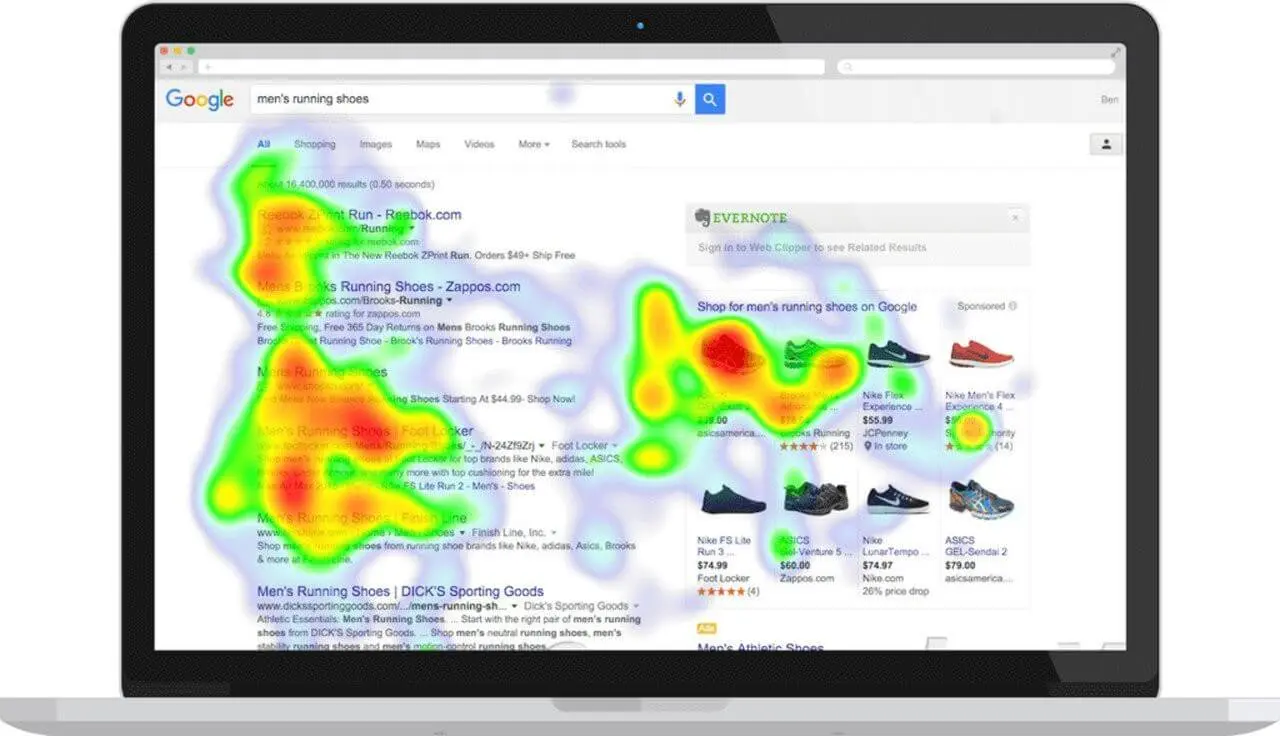 Heatmaps For ECommerce User Experience Engagement Sitecentre   Heatmap Of Google Search 