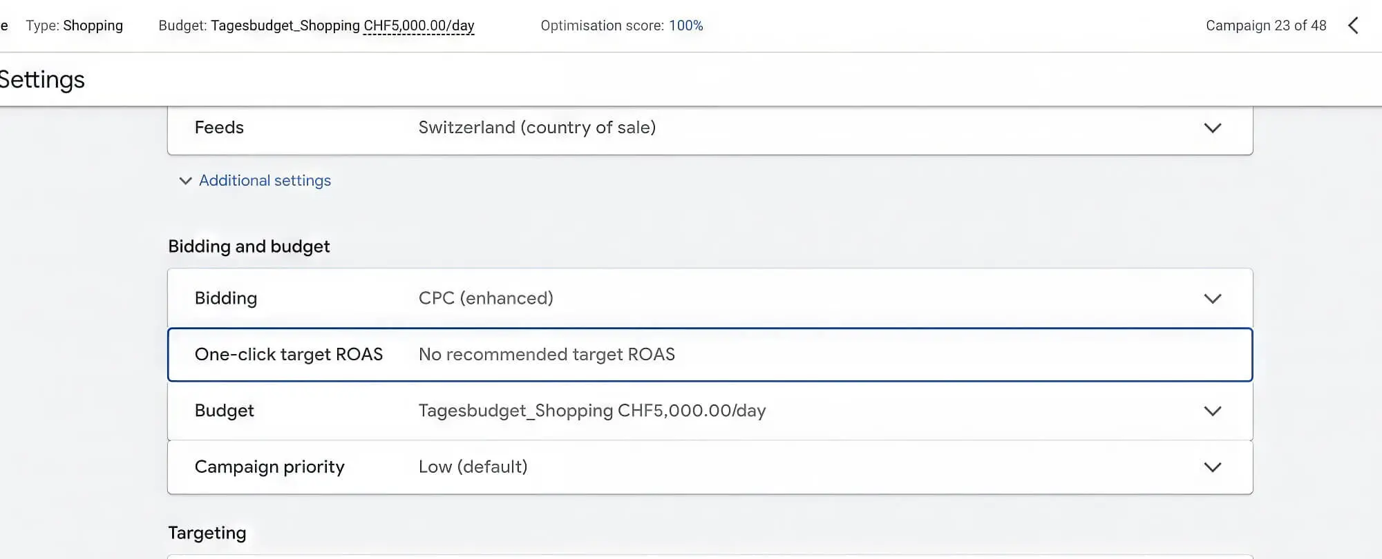 Changing Roas Strategy Google Ads