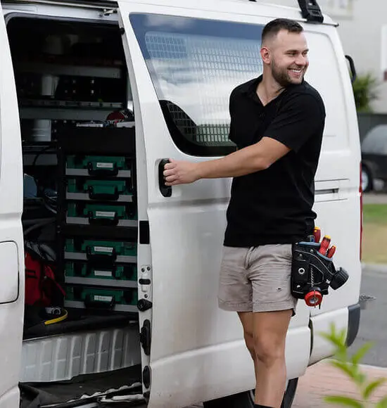 Electrician Opening Van