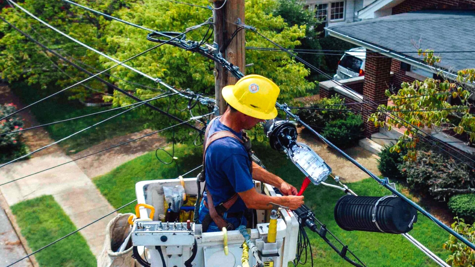 2024 06 Level 2 Electrician Working On Power Line Level Electrician Working Power Line
