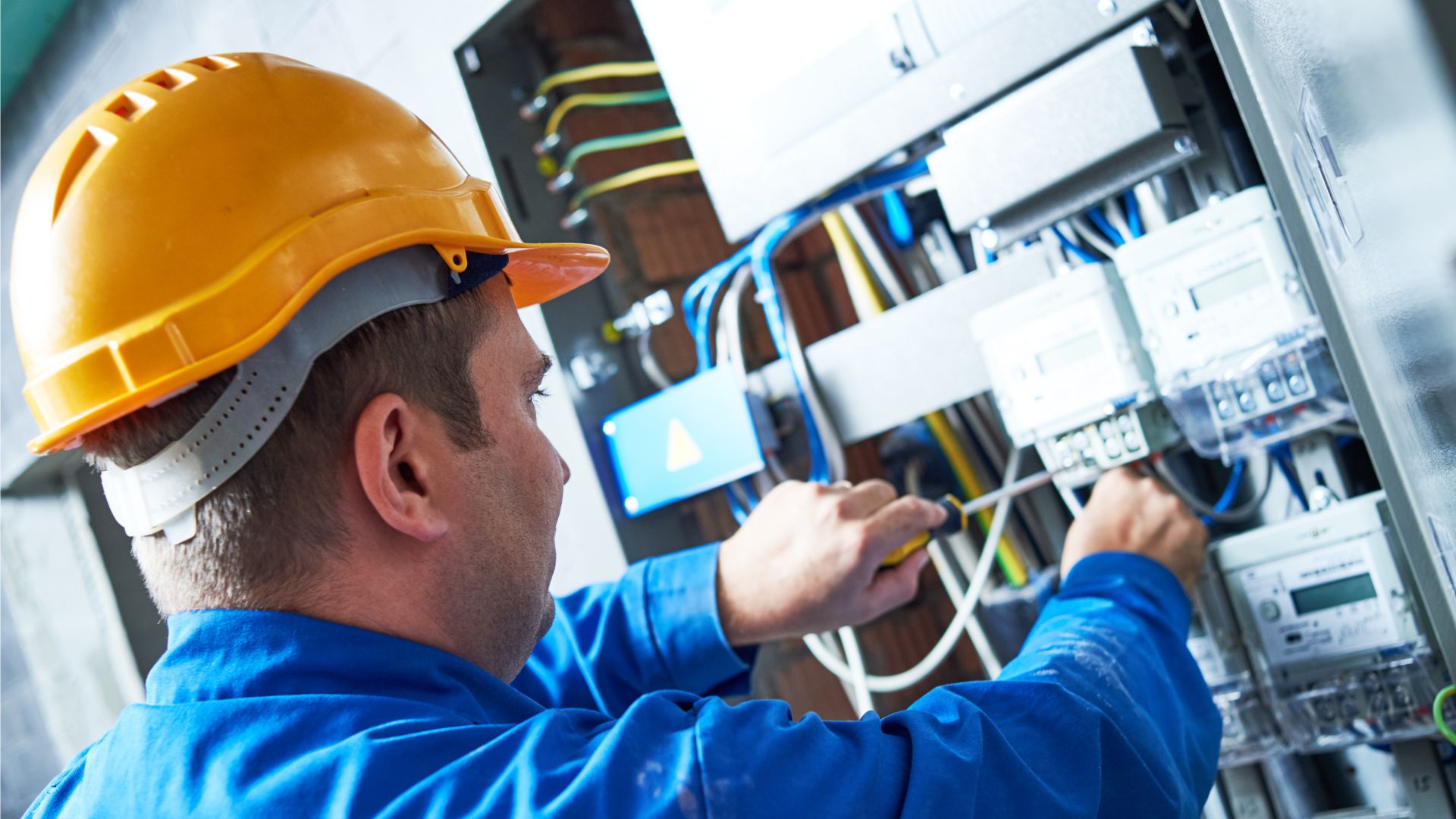 Level Electrician Working