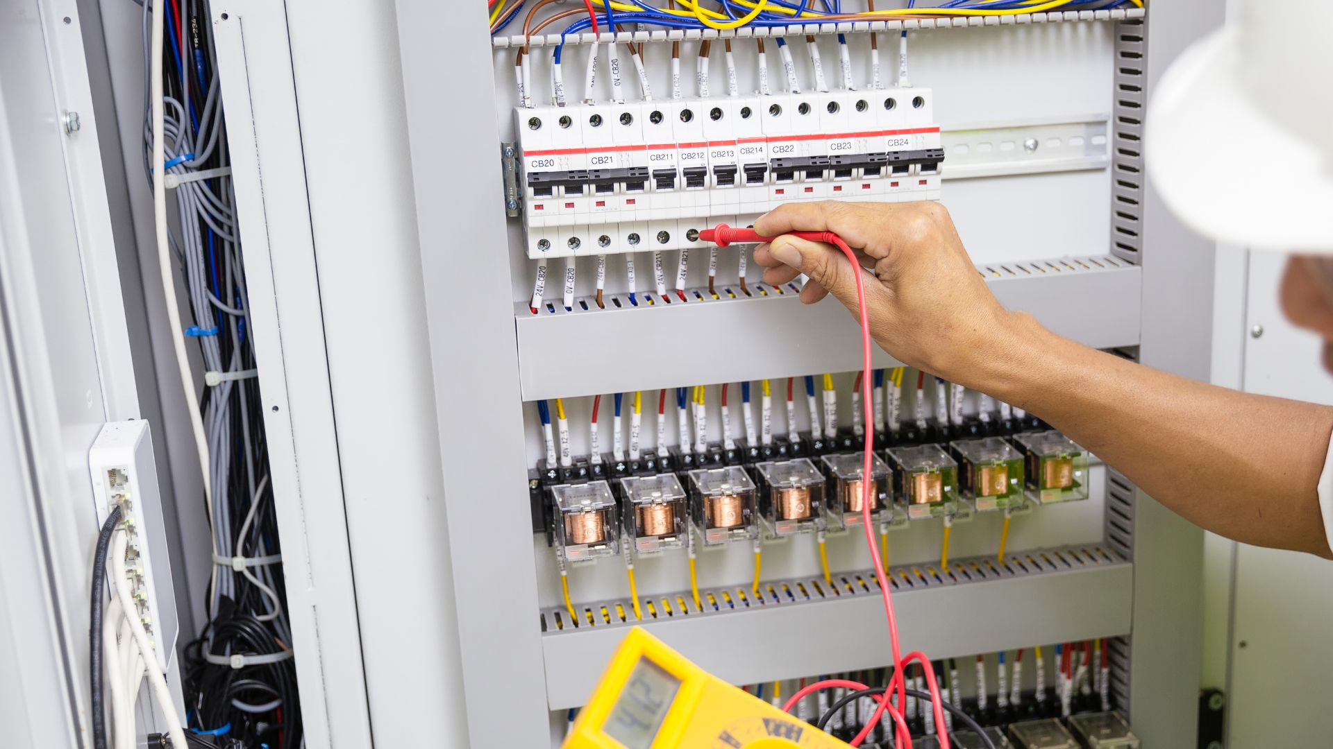 2024 08 Testing New Relocated Switchboard Testing Relocated Switchboard