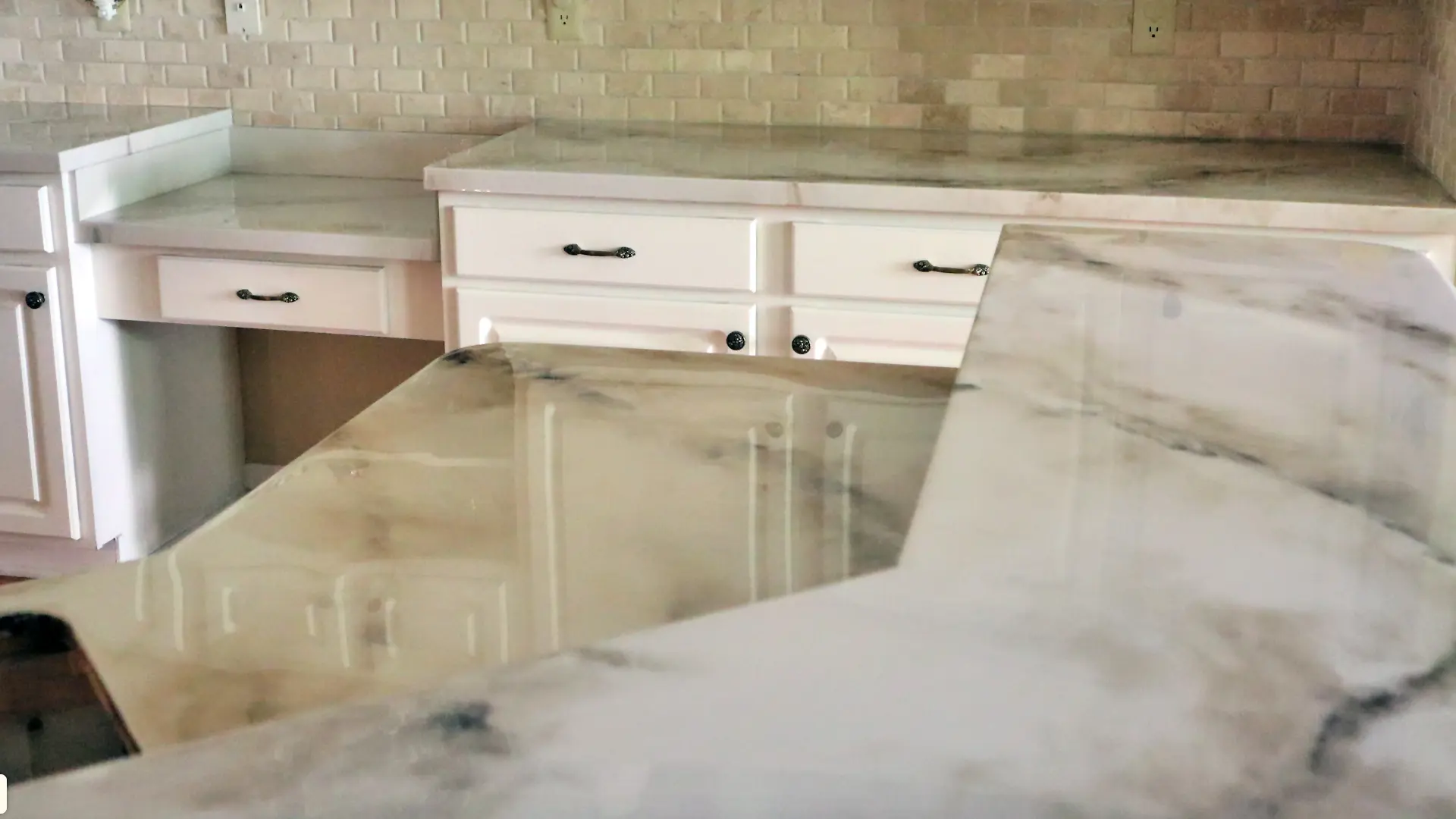 Faux Stone Epoxy Kitchen Benchtop Faux Stone Epoxy Kitchen Benchtop