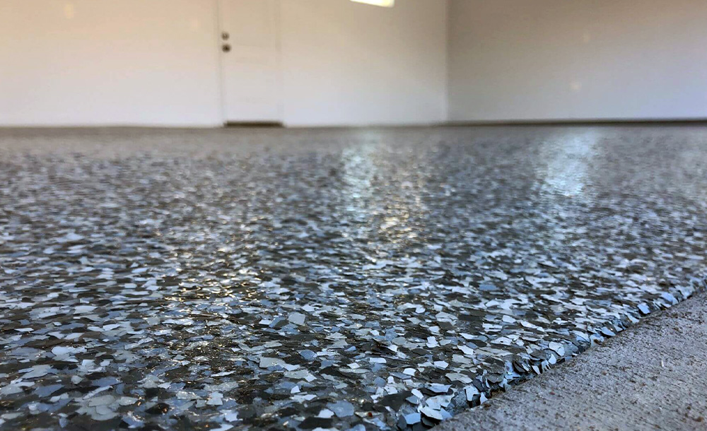 Seamless Epoxy Flake Floors Sydney ‐ Top Coat Concrete