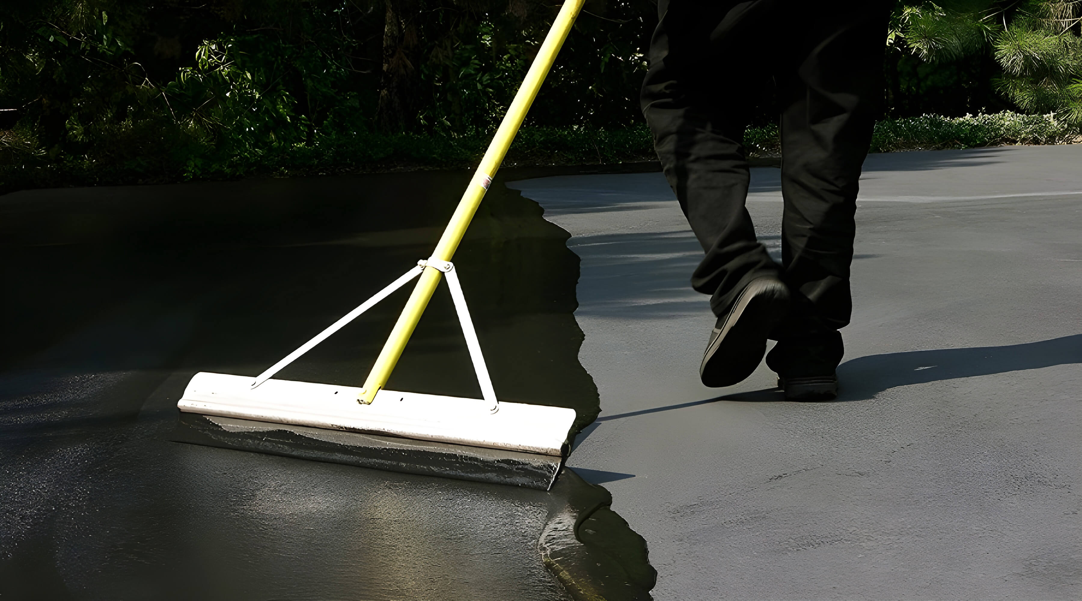 Man Coating Driveway In Sydney Man Coating Driveway Sydney