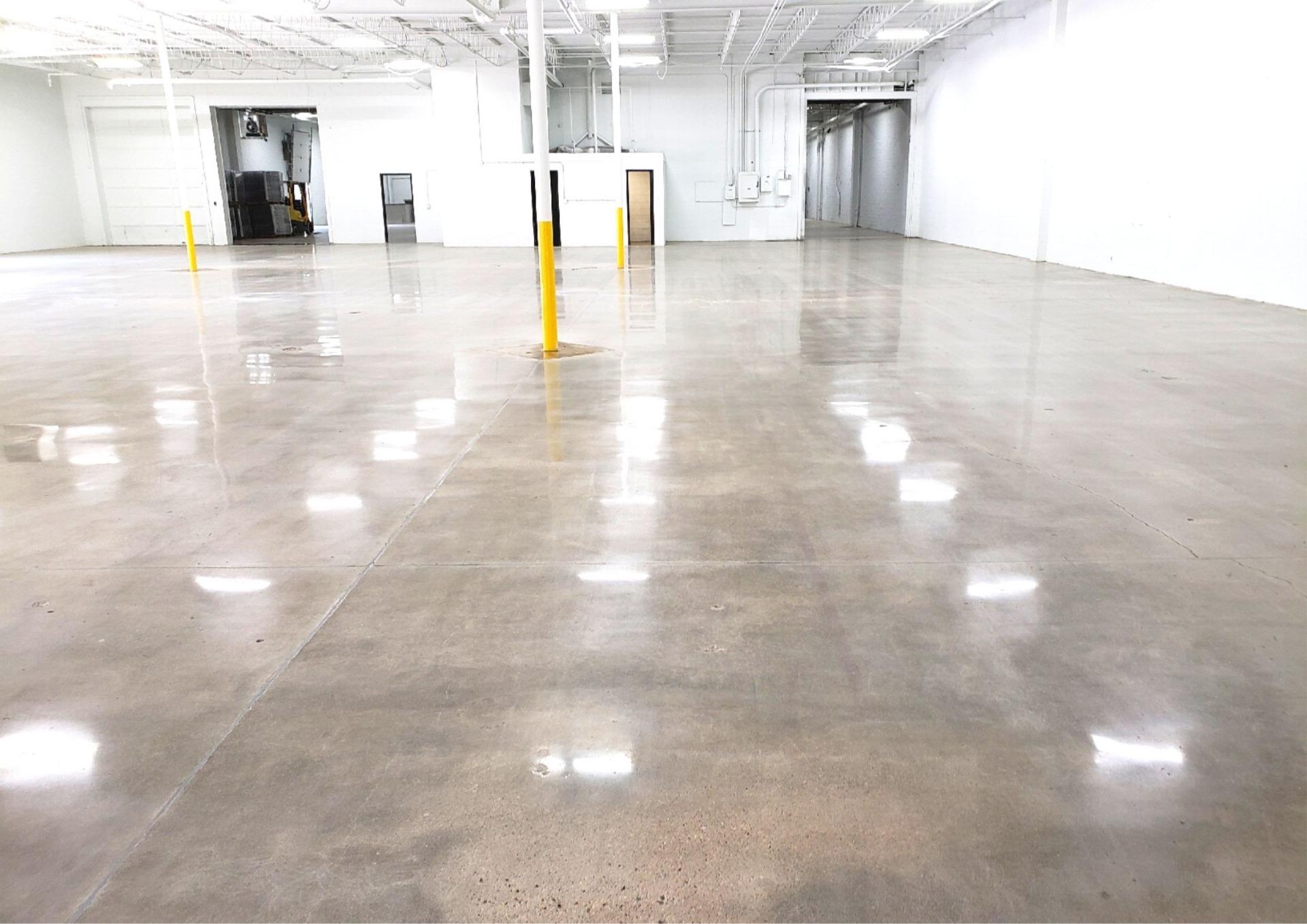 Brown Polished Concrete In Industrial Facility Brown Polished Concrete Industrial Facility