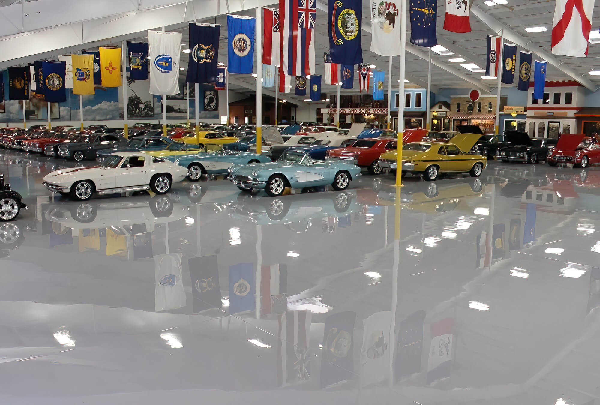 Car Show Room Epoxy Resin