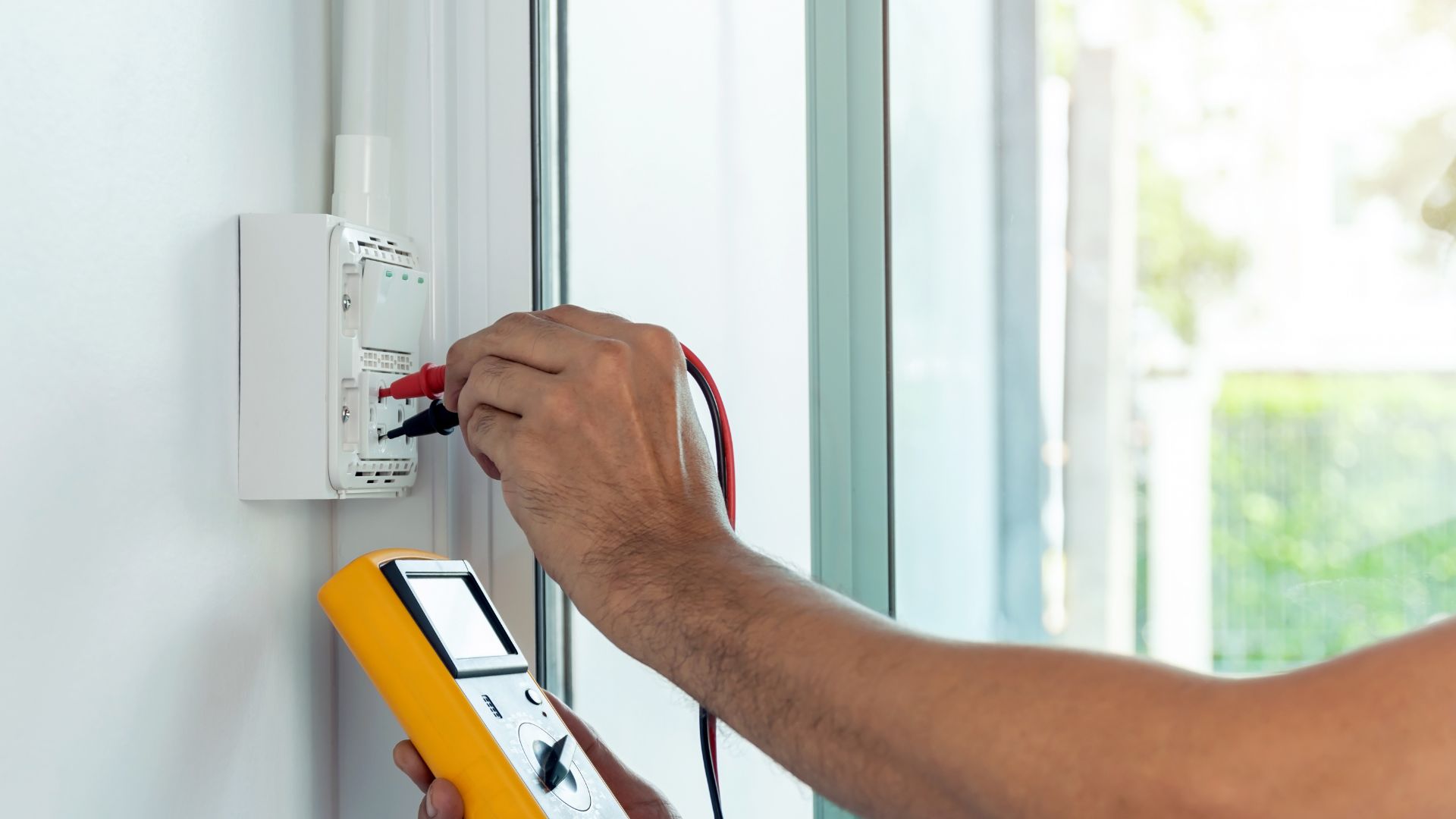 Electrician Testing Electrical Renovation