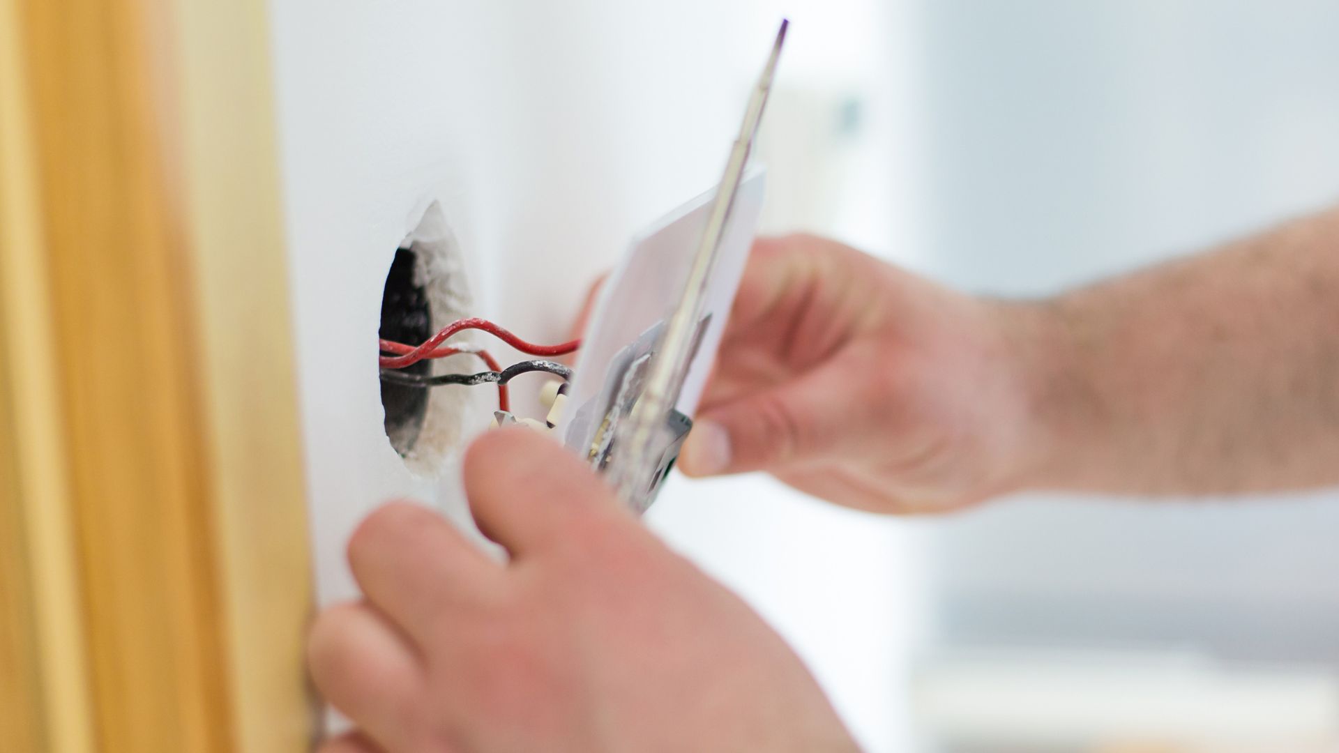 Installing Outlet Electrical Renovation