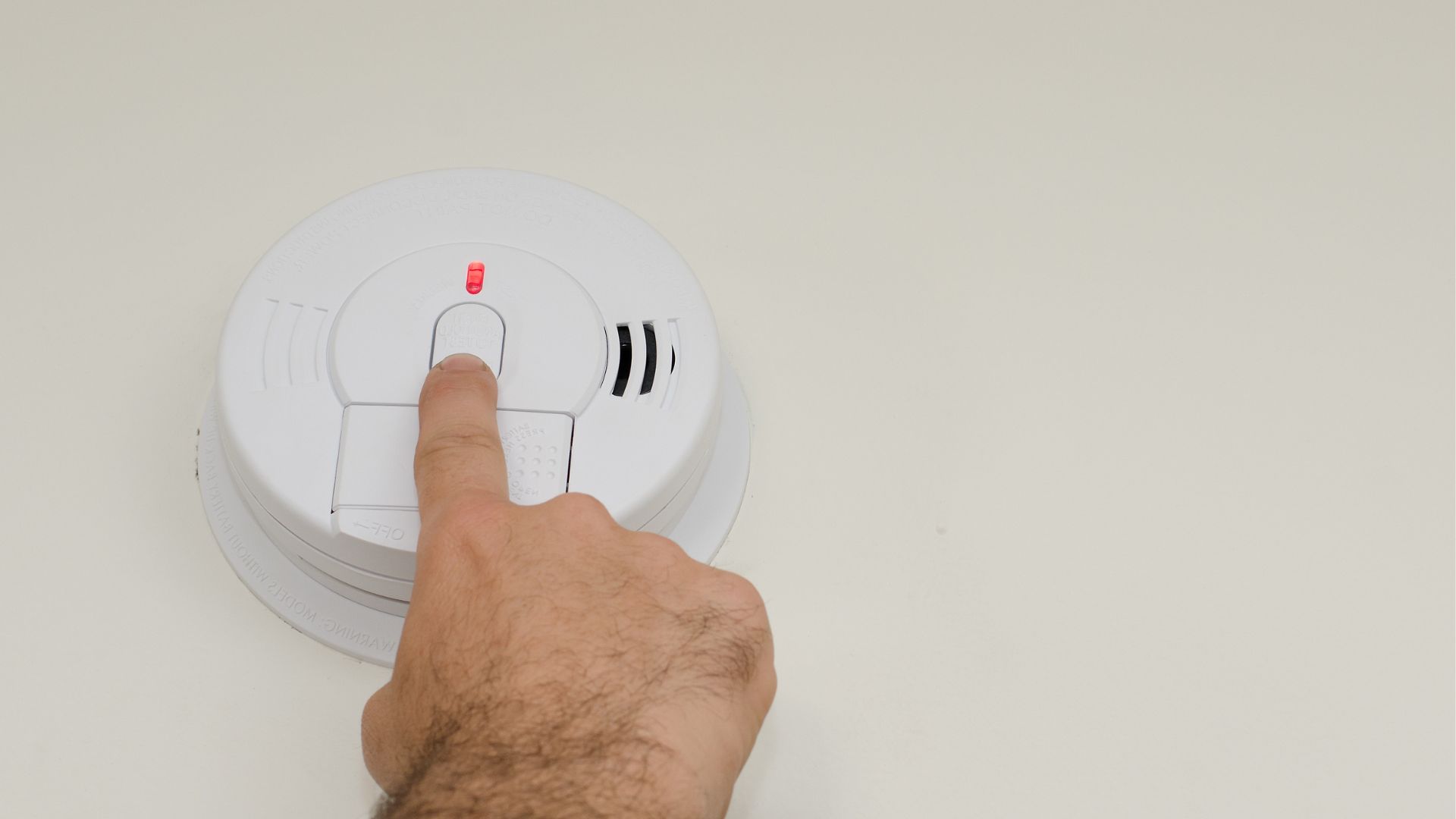 Pressing Test Smoke Alarm