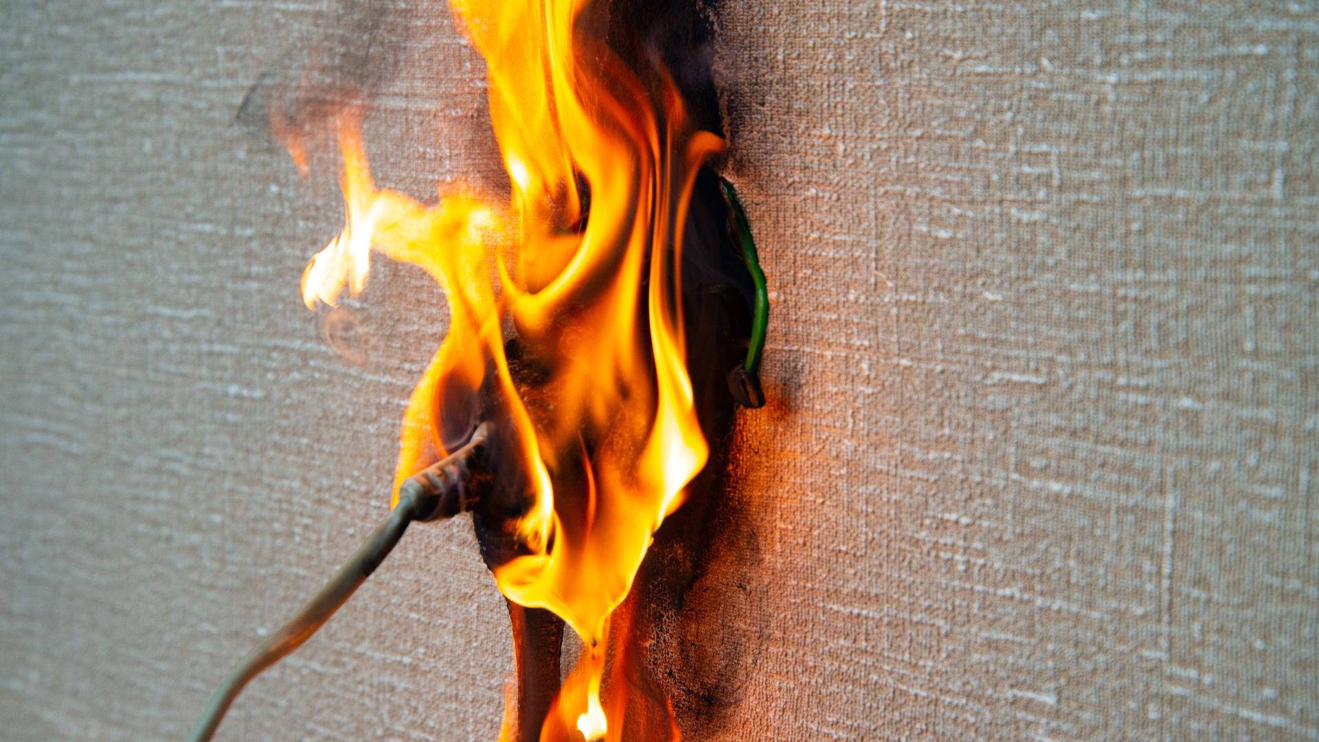 Burning Electrical Outlet