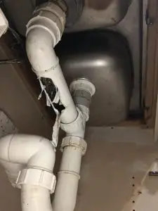  a blocked drains that had occurred in a residential house fixed by Wilco Relining