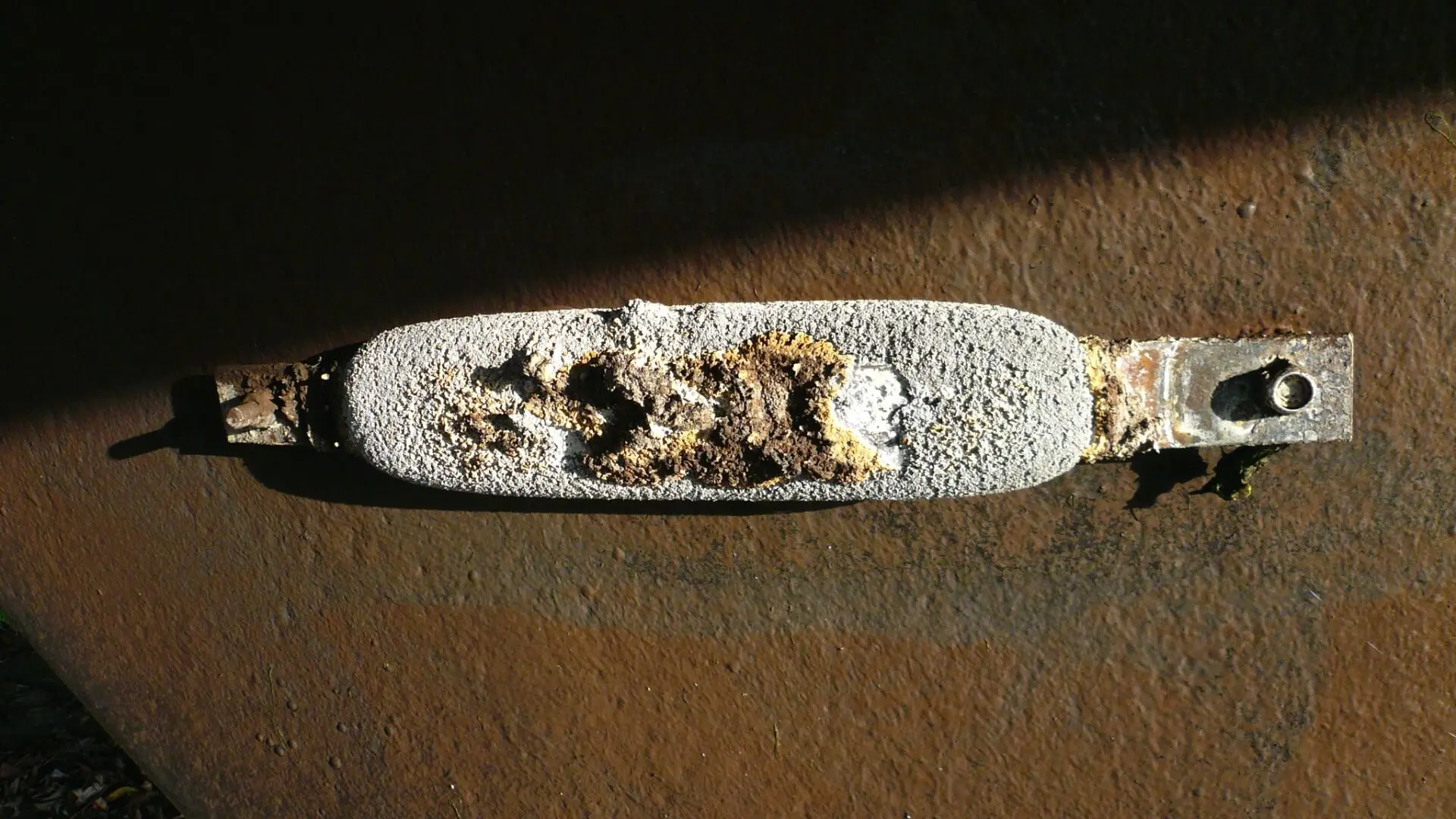 Corroded Sacrificial Anode Corroded Sacrificial Anode