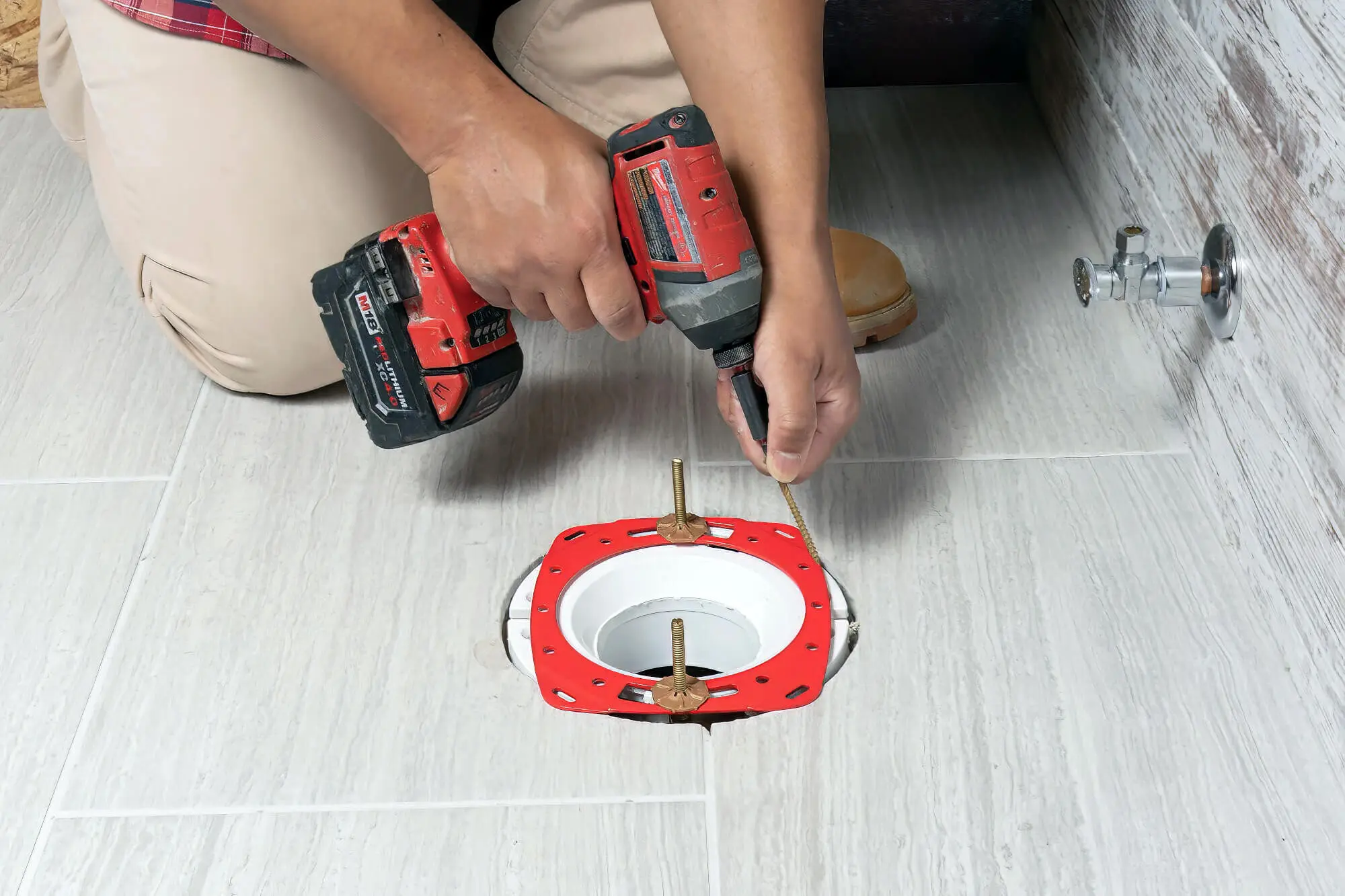Reattaching Toilet Tiles