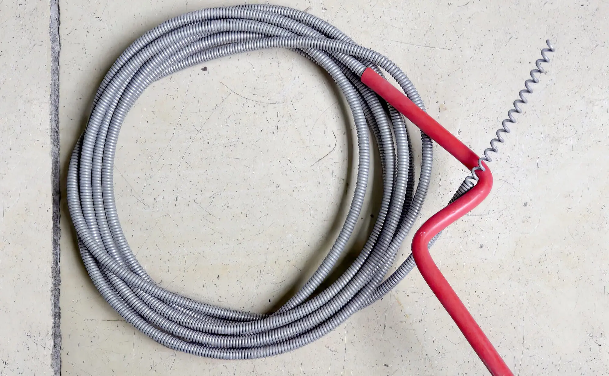 Plumbers Snake Rolled Up Plumbers Snake Rolled