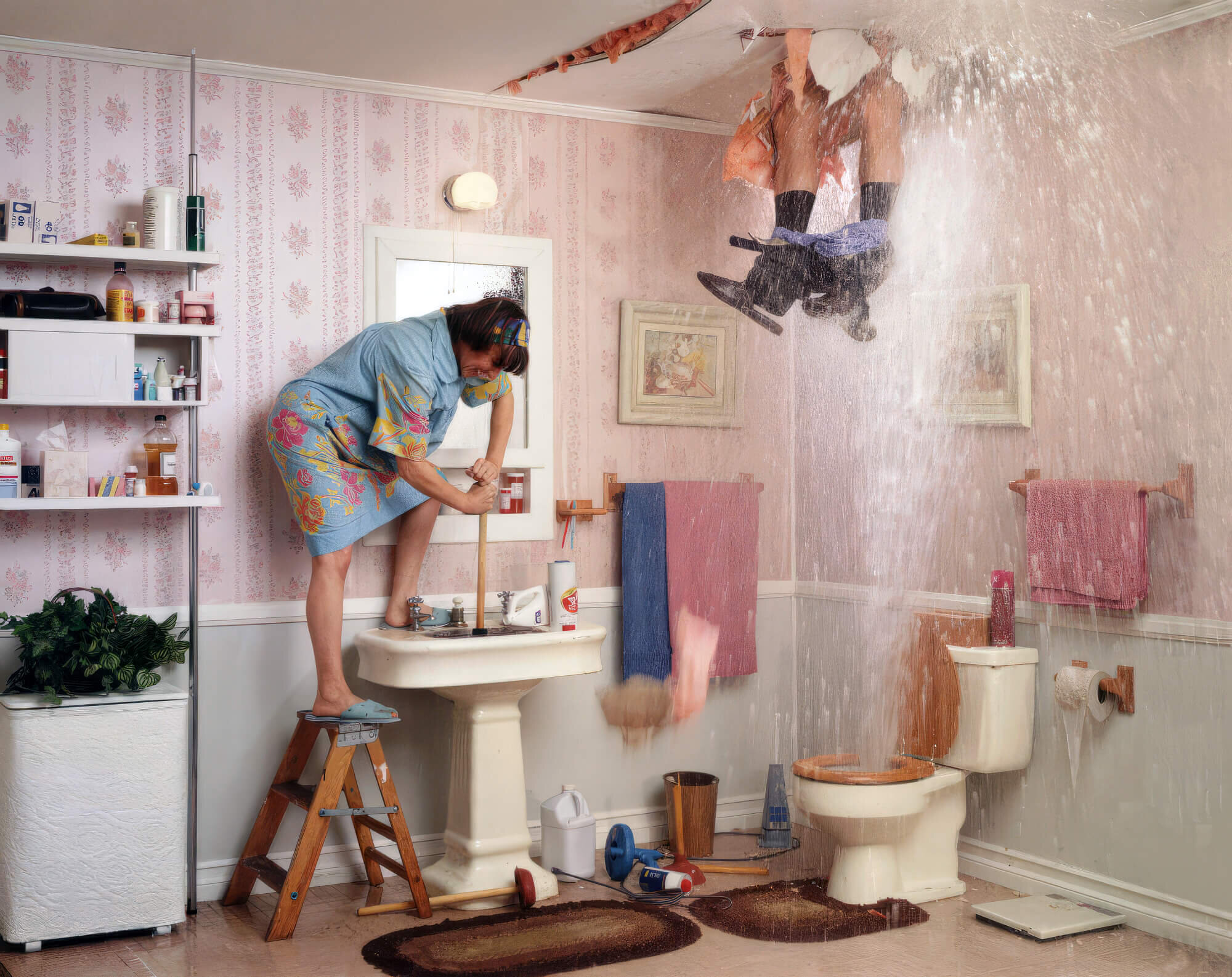 Falling Roof Plumbing Emergency