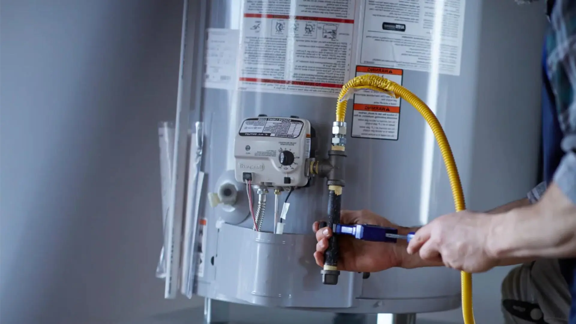 Installing New Gas Water Unit Installing Gas Water Unit