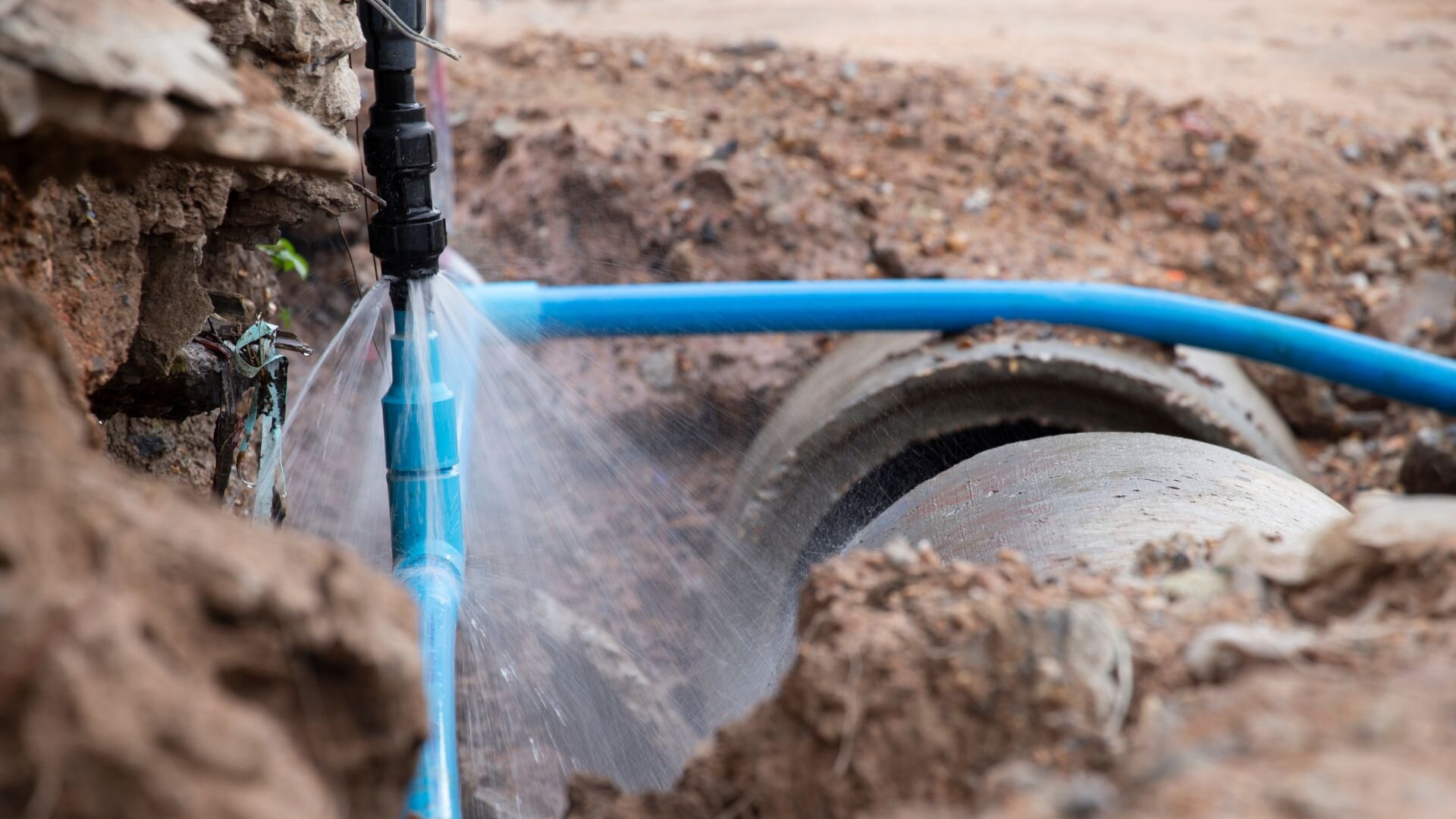 Leaking Underground Pipe Leaking Underground Pipe