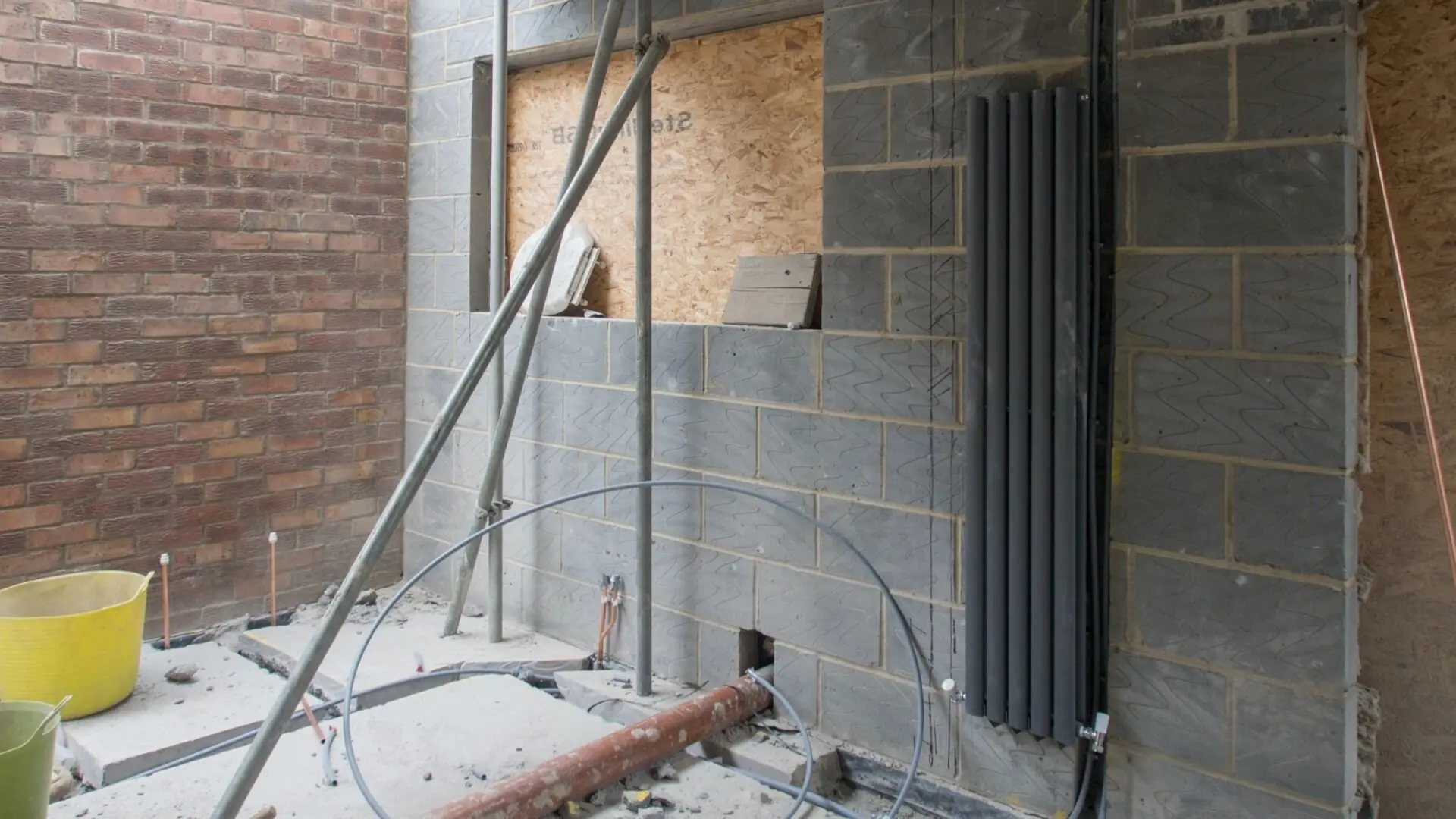 House Being Built With Plumbing House Built Plumbing