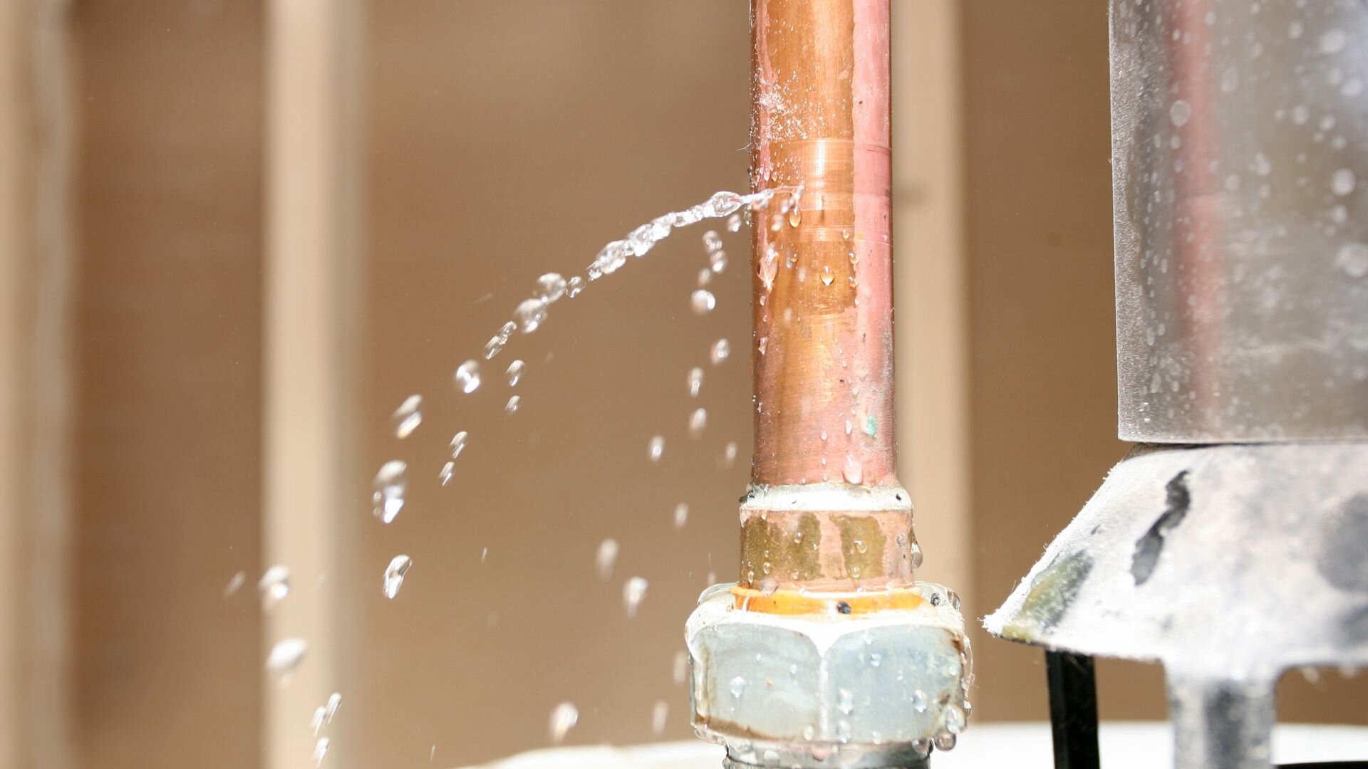 Leaking Copper Piping Leaking Copper Piping