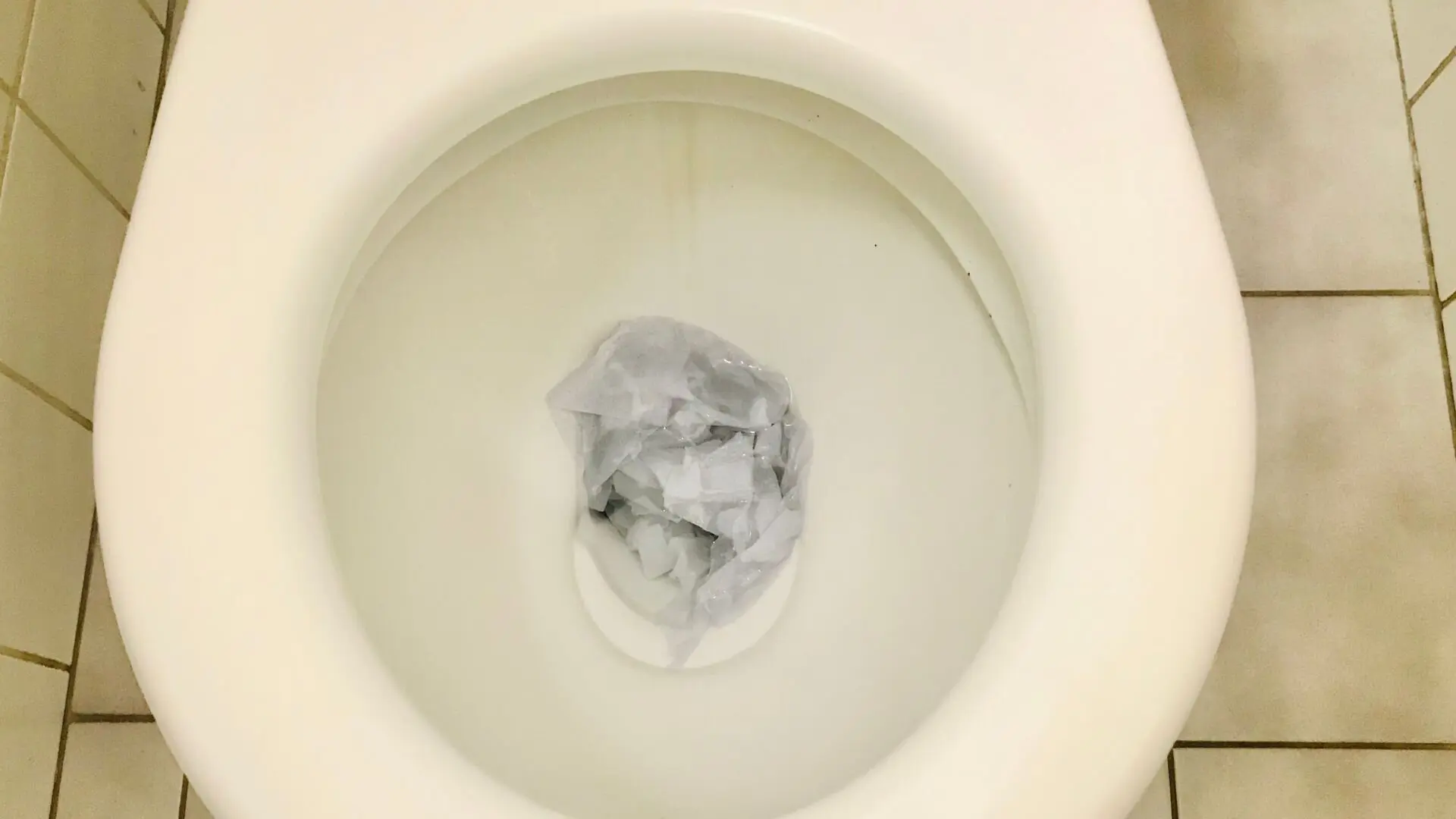 Toilet Blocked With Toilet Paper Toilet Blocked Toilet Paper