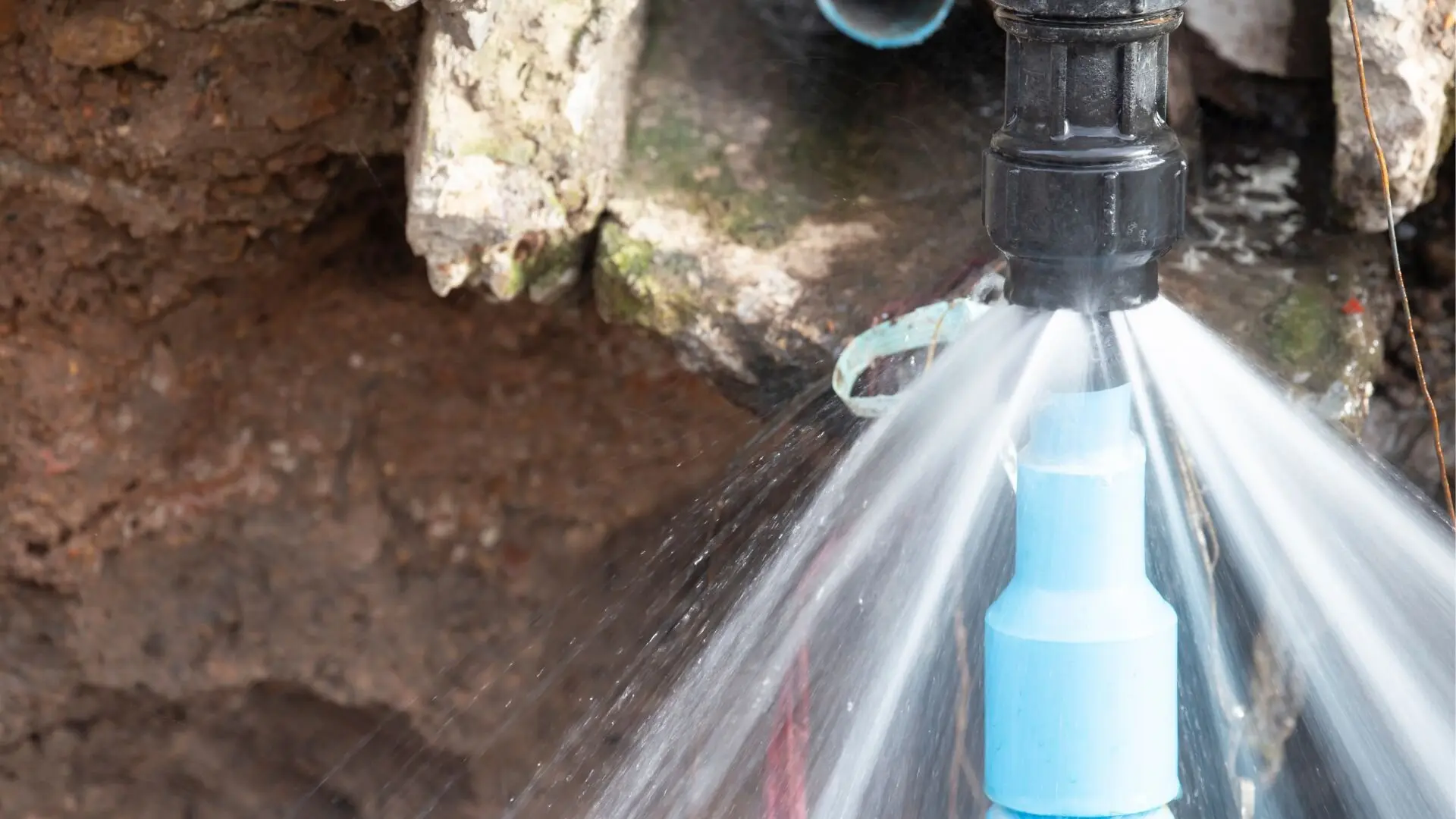 Water Bursting From High Water Pressure Water Bursting High Water Pressure