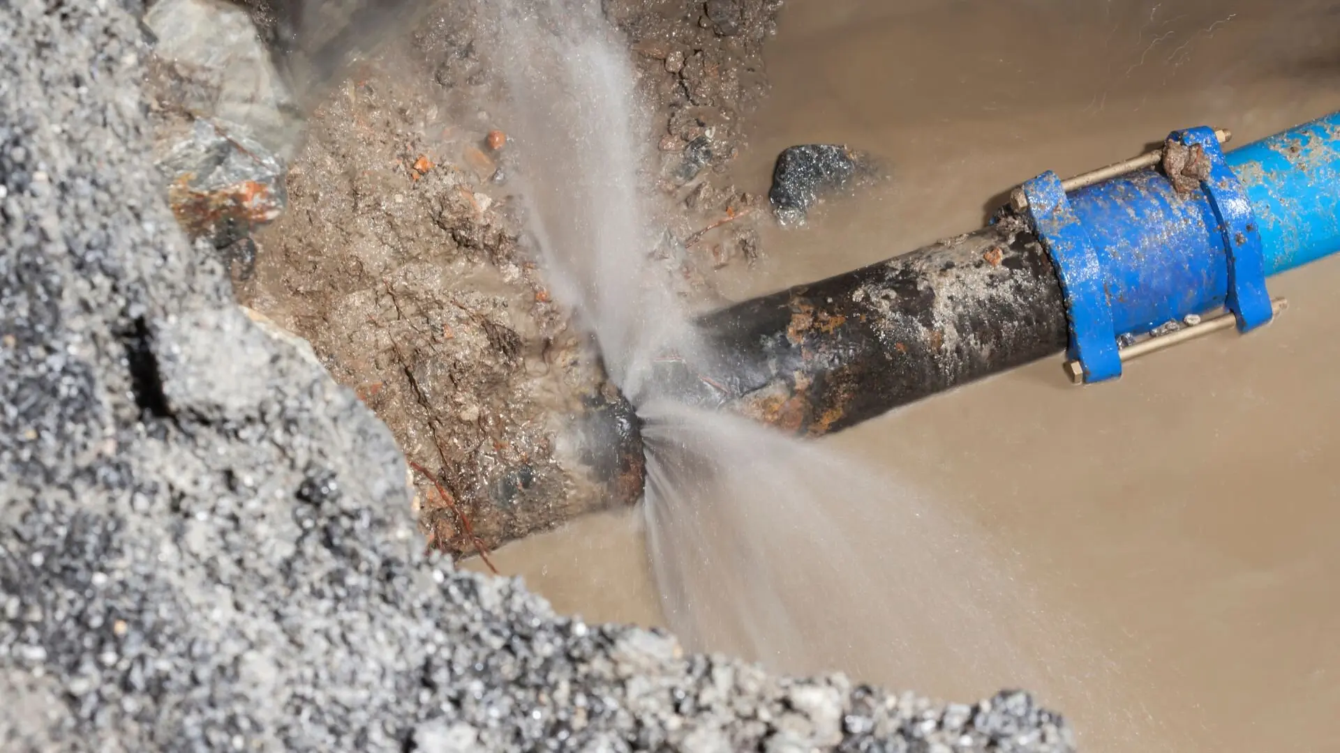 Burst Pipe Concrete Slab