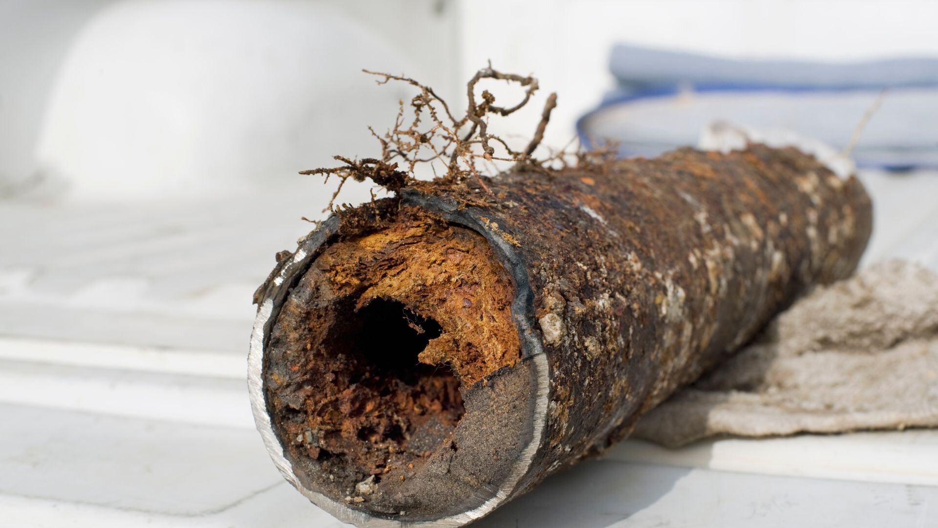 Tree Root Stuck Piping