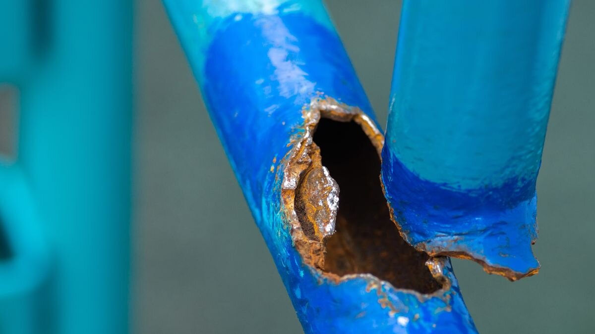 Blue Rusted Pipe Blue Rusted Pipe