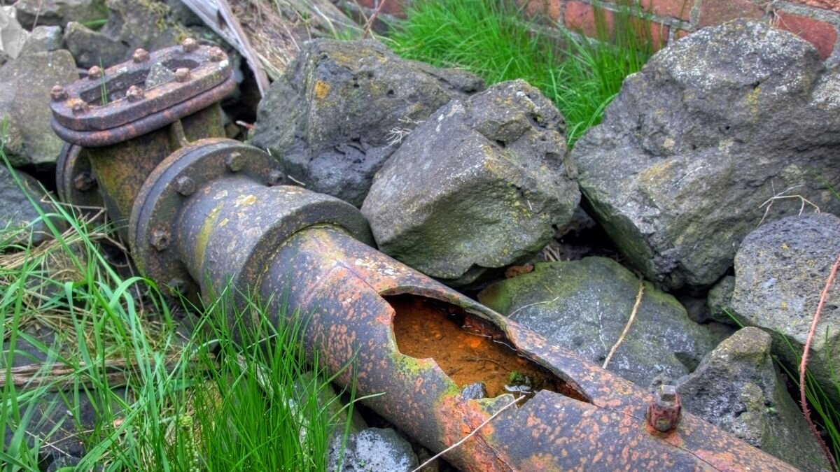 Rusty Corroded Outdoor Pipe Rusty Corroded Outdoor Pipe